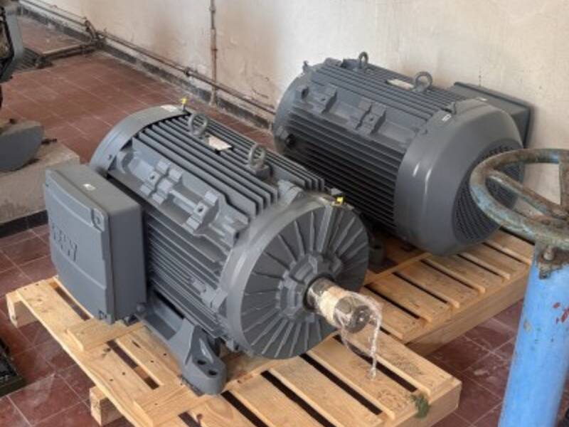 Schöpfwerk am Rheindamm - Neue E-Motoren